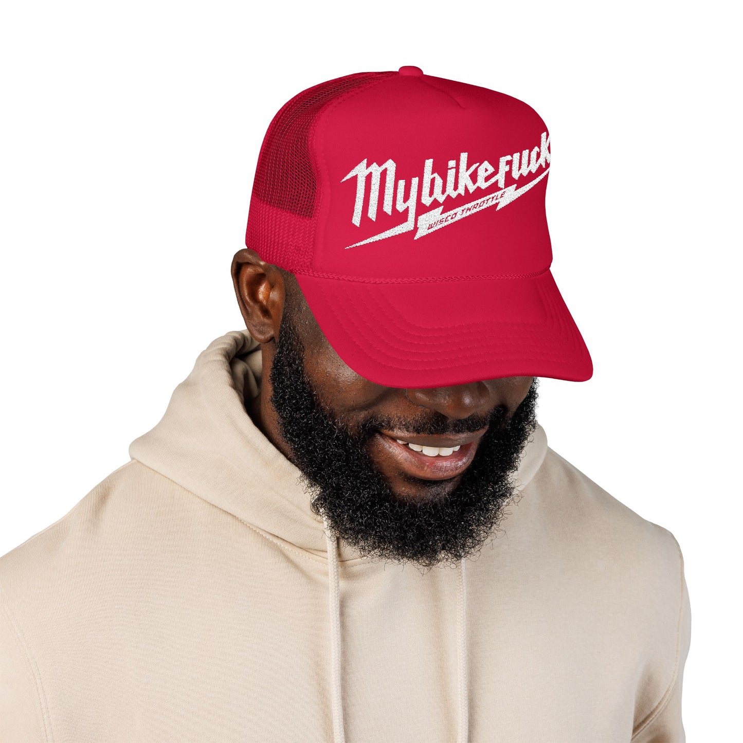 MyBikeFs Embroidered Foam Trucker Cap