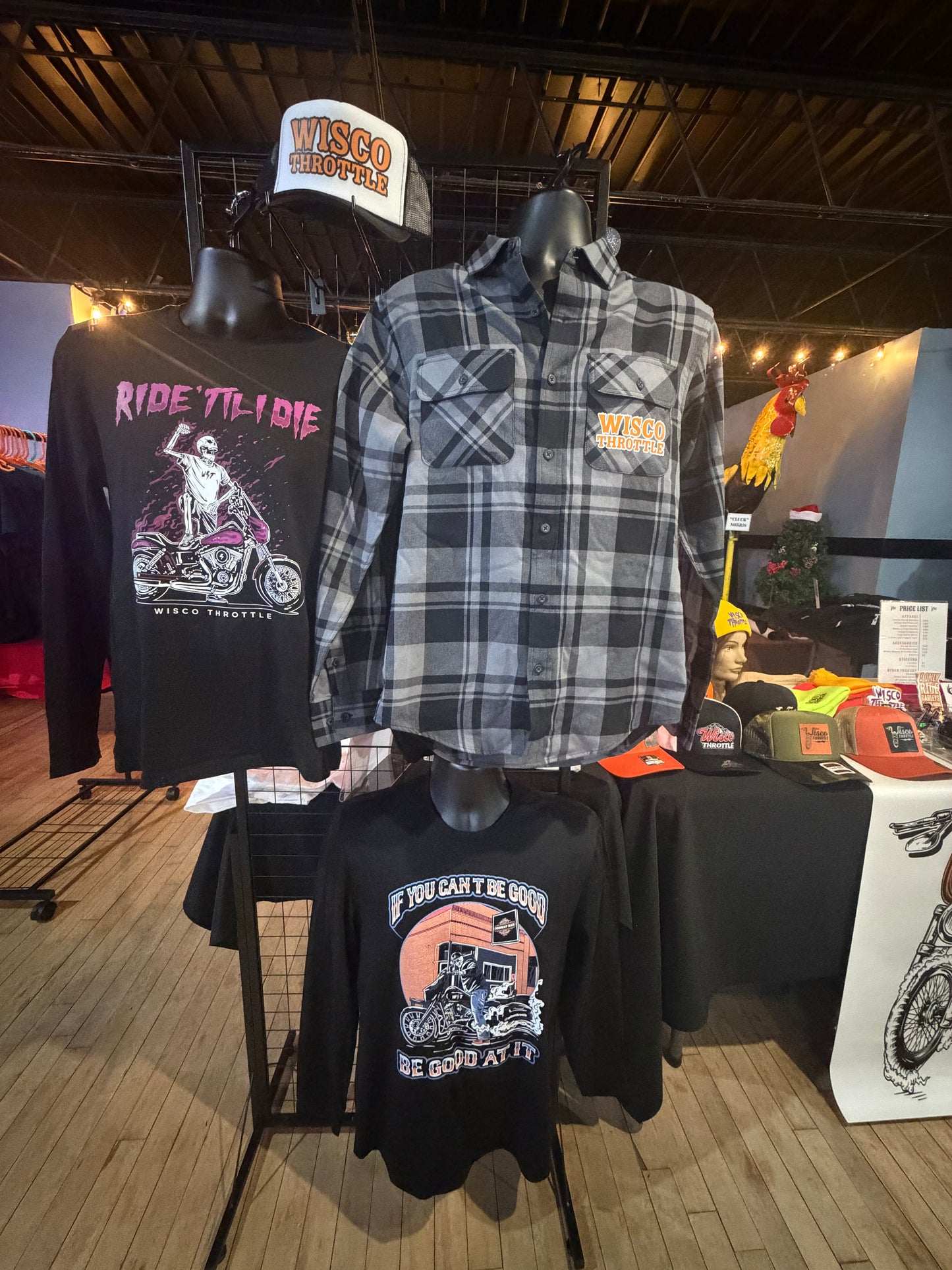 Wisco Throttle Black Flannel