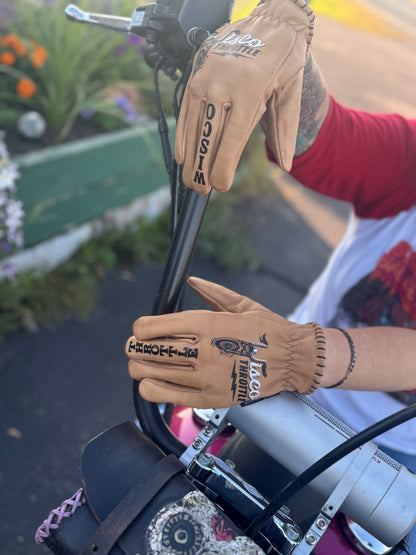 Wisco Throttle Leather Gloves