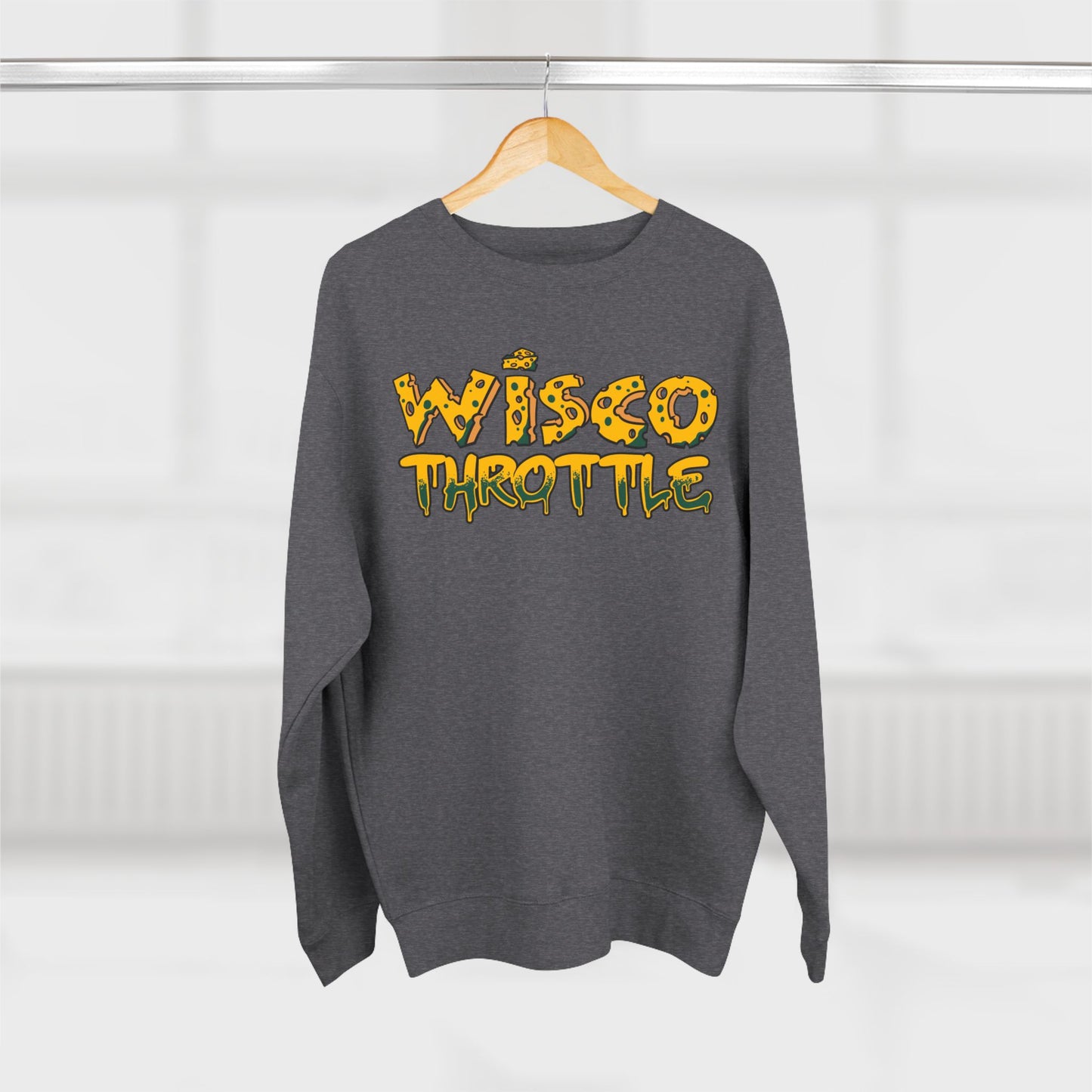 Wisco Throttle Cheese Drip Crewneck