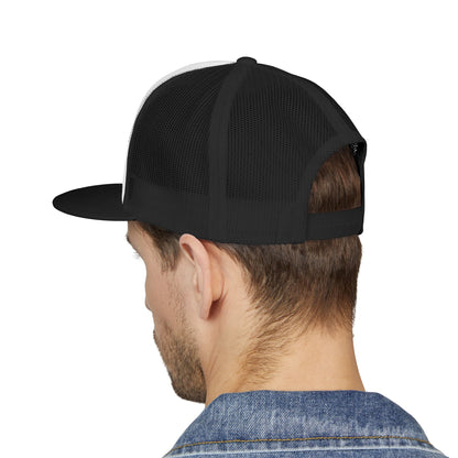 Wisco Throttle Embroidered Flat Bill Cap