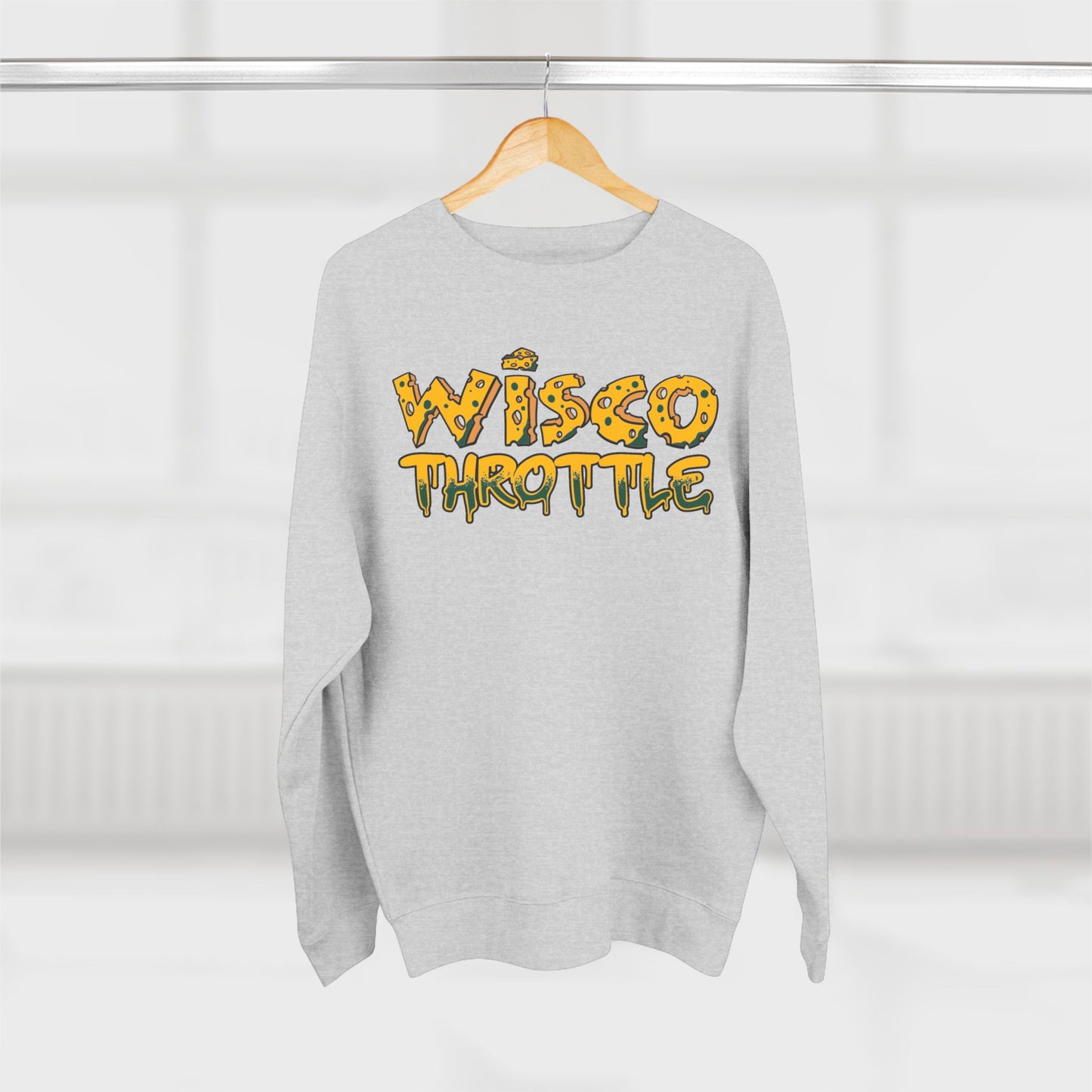 Wisco Throttle Cheese Drip Crewneck