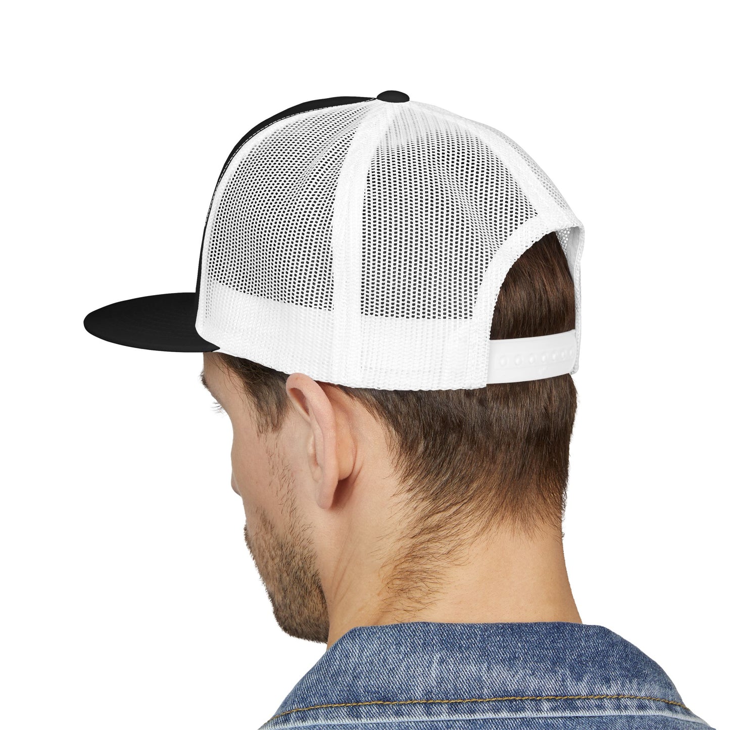 Wisco Throttle Embroidered Flat Bill Cap