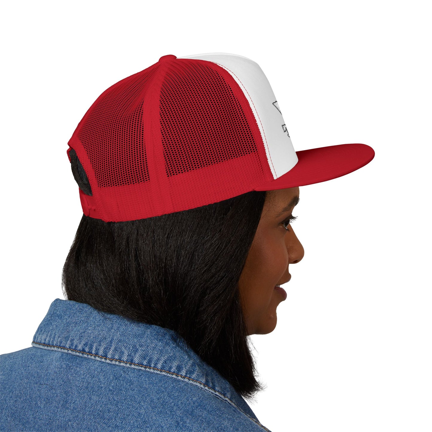 Wisco Throttle Embroidered Flat Bill Cap