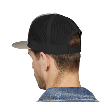 Wisco Throttle Embroidered Flat Bill Cap
