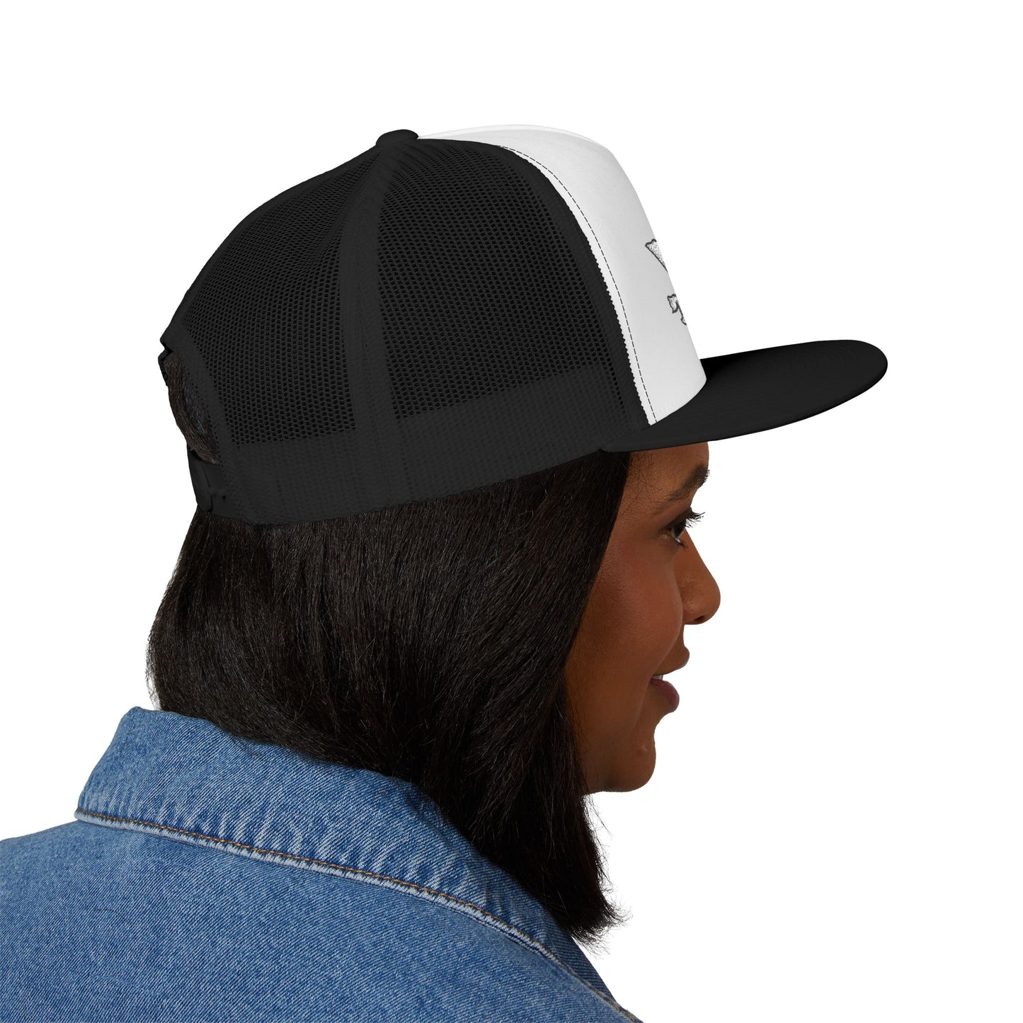 Wisco Throttle Embroidered Flat Bill Cap
