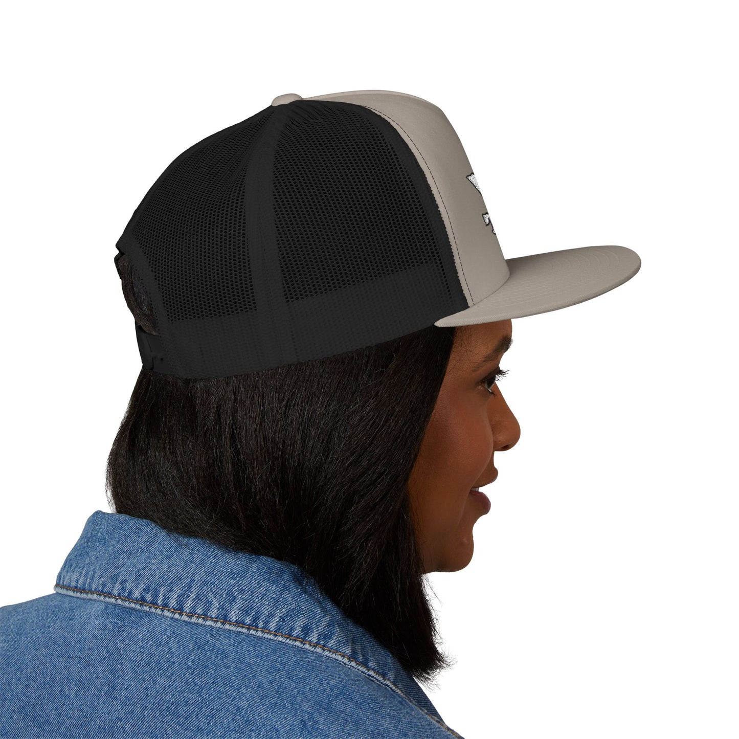 Wisco Throttle Embroidered Flat Bill Cap