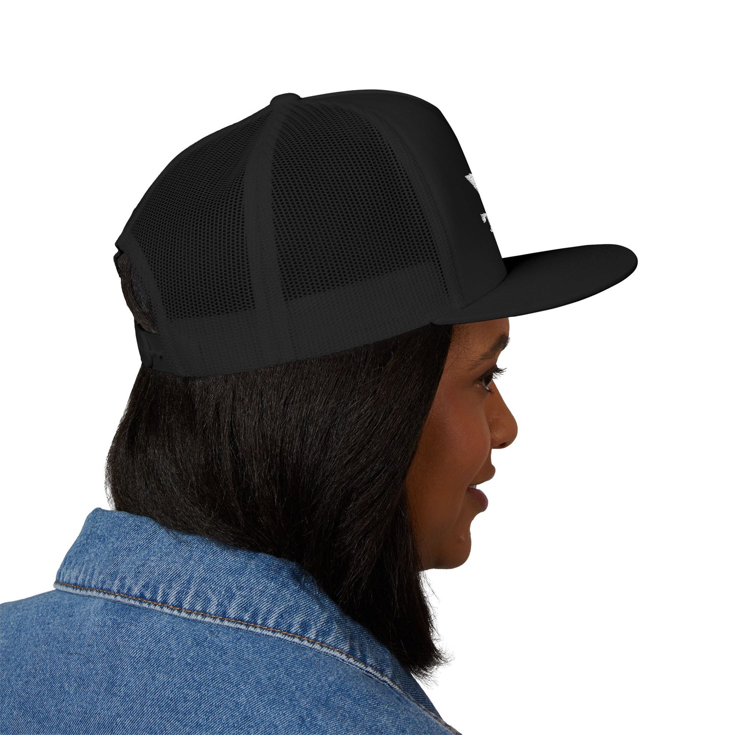 Wisco Throttle Embroidered Flat Bill Cap