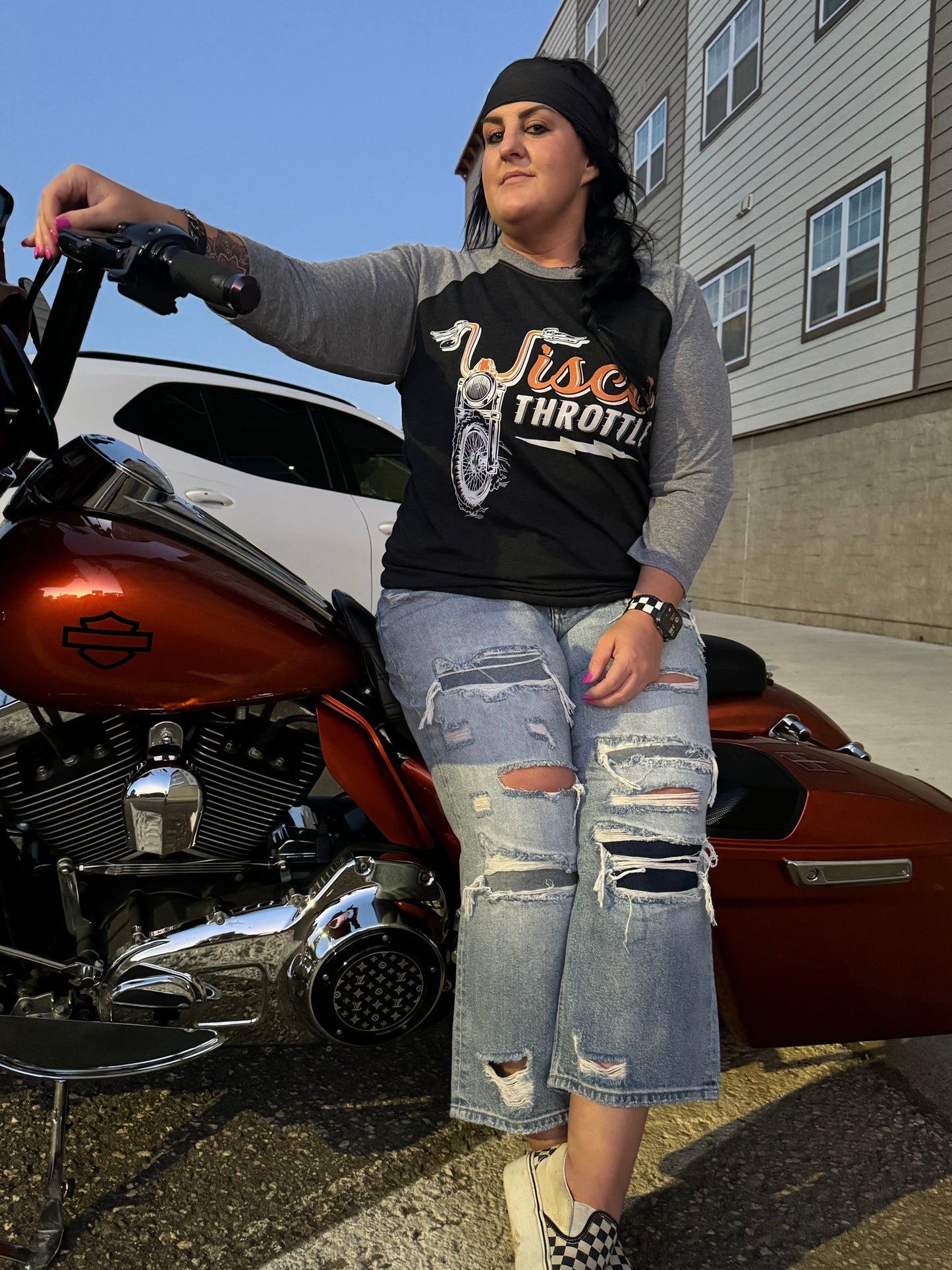 Wisco Throttle Raglan Tee