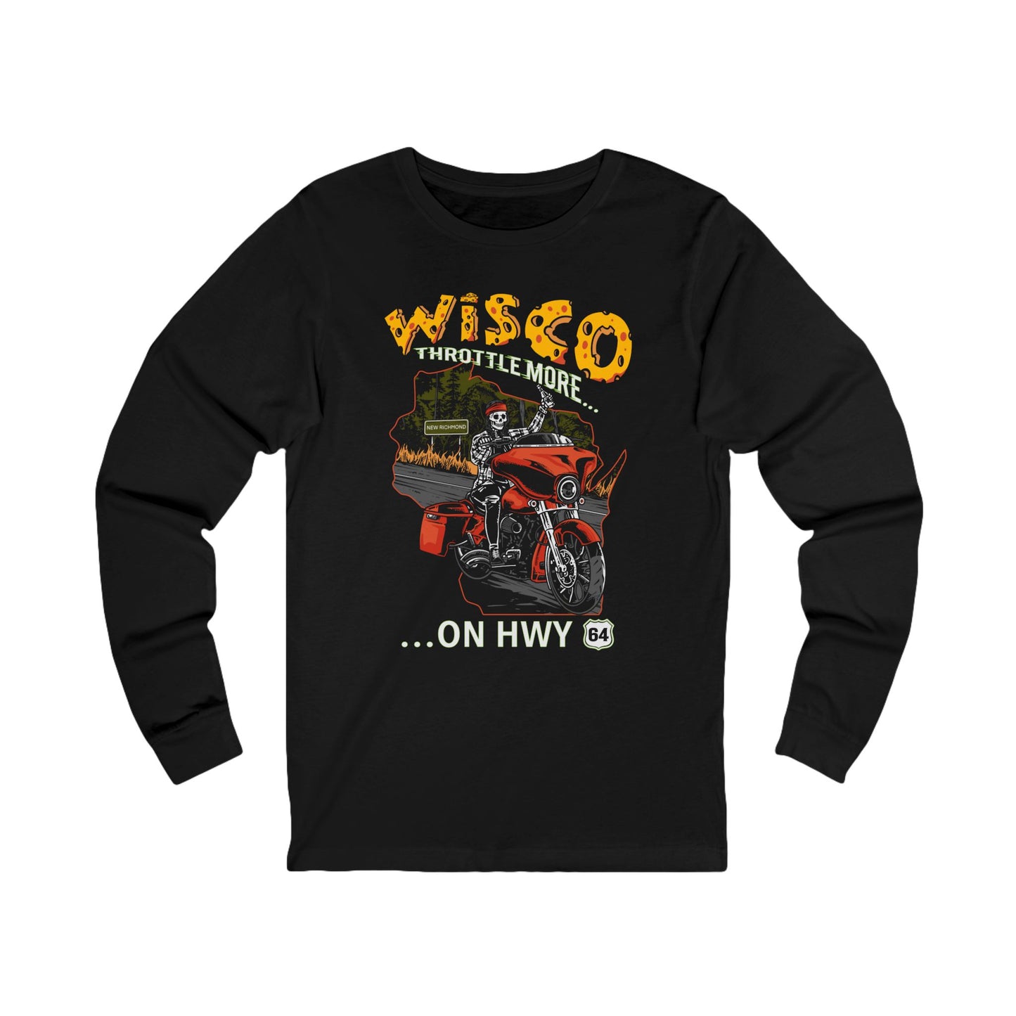 Throttle More on Hwy 64 Long Sleeve Tee