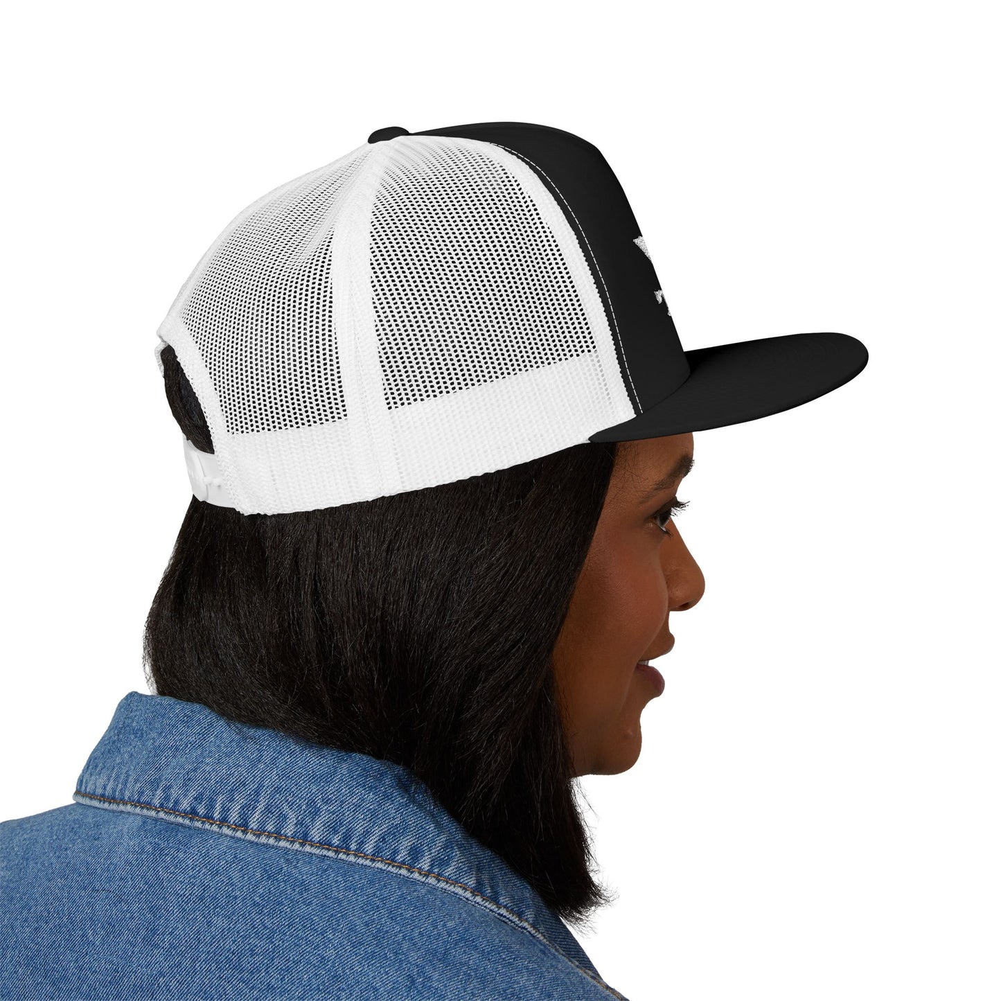 Wisco Throttle Embroidered Flat Bill Cap