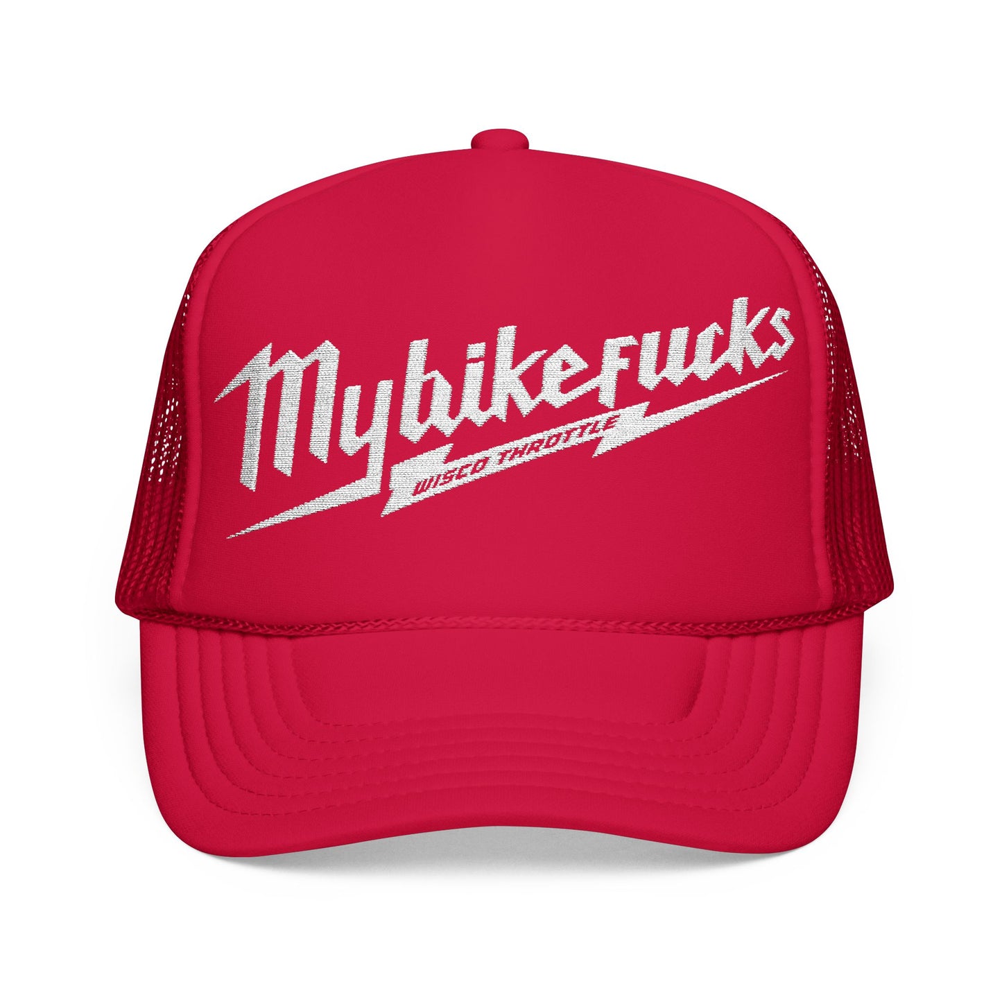 MyBikeFs Embroidered Foam Trucker Cap