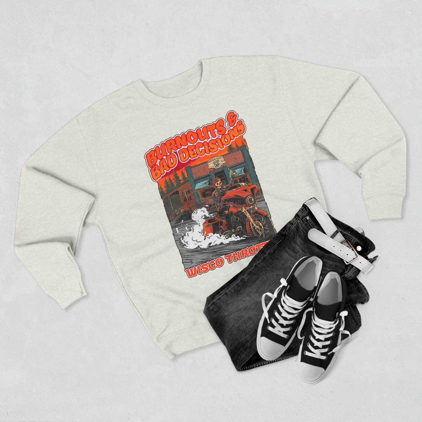 Burnouts & Bad Decisions Crewneck