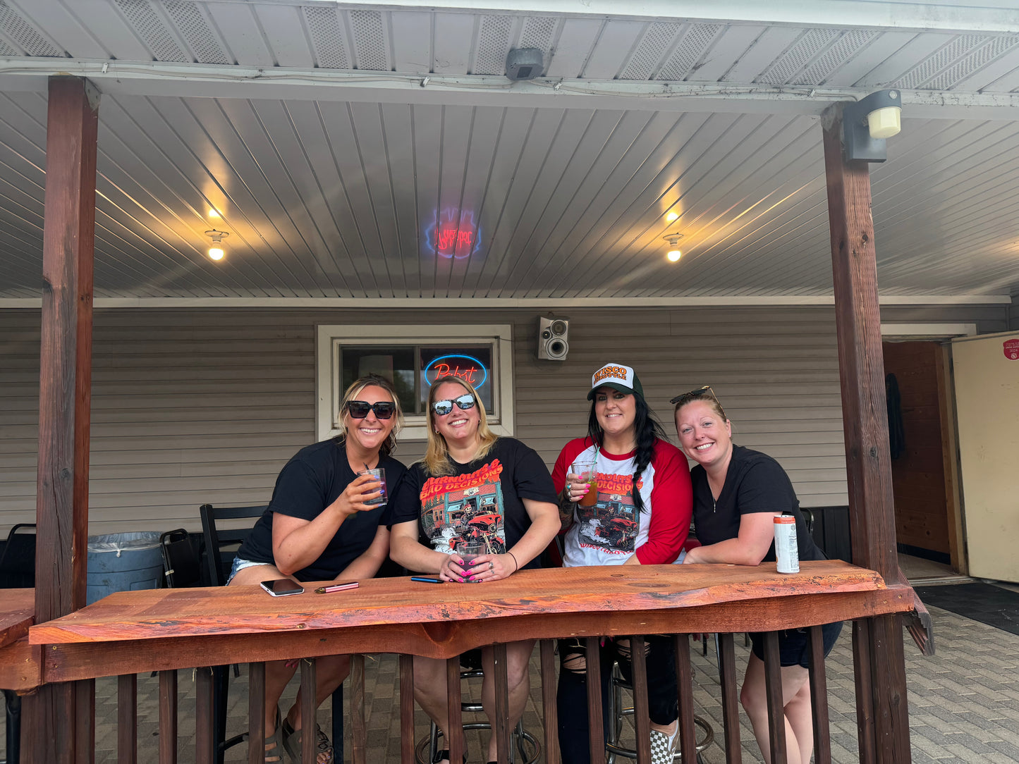 Burnouts & Bad Decisions Raglan Tee