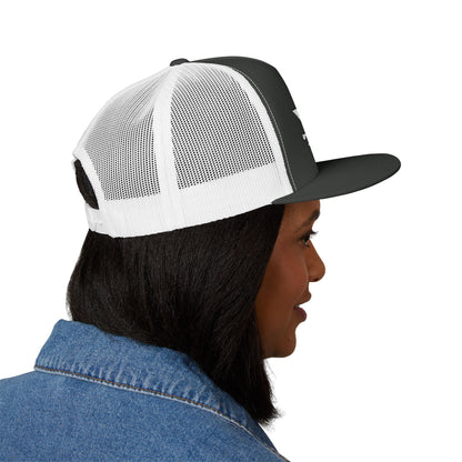 Wisco Throttle Embroidered Flat Bill Cap