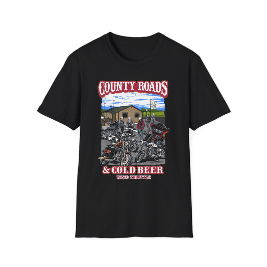 County Roads and Cold Beer Tee