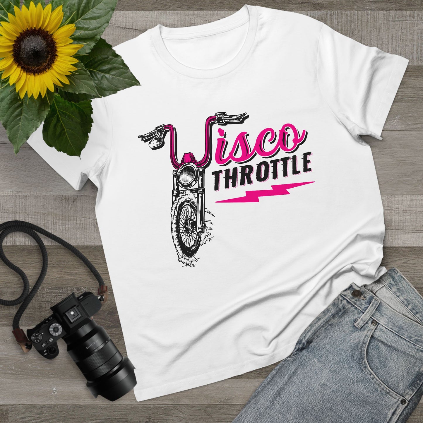 Wisco Throttle Pink Women's Tee