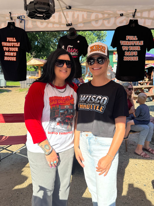 Burnouts & Bad Decisions Raglan Tee