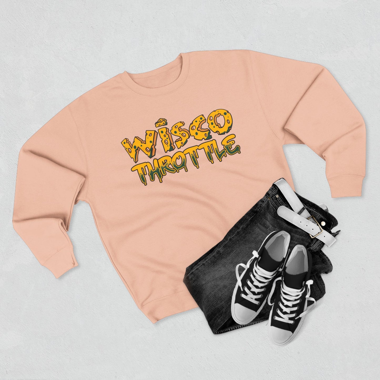 Wisco Throttle Cheese Drip Crewneck