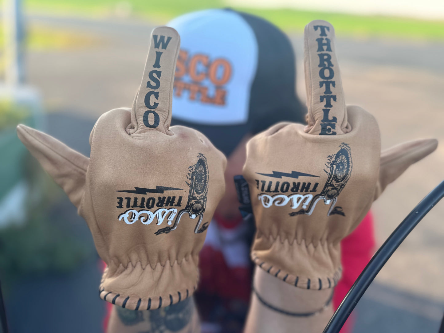 Wisco Throttle Leather Gloves