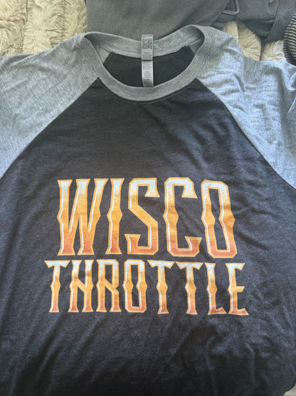 Wisco Throttle 3/4 Sleeve Raglan Tee