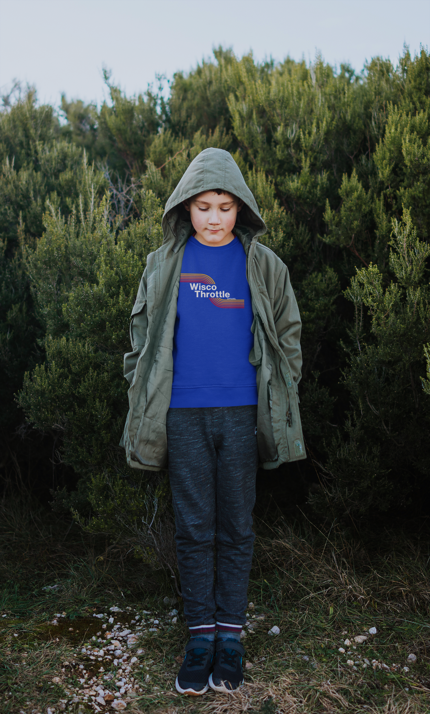 WT Retro Crewneck Youth Sweatshirt